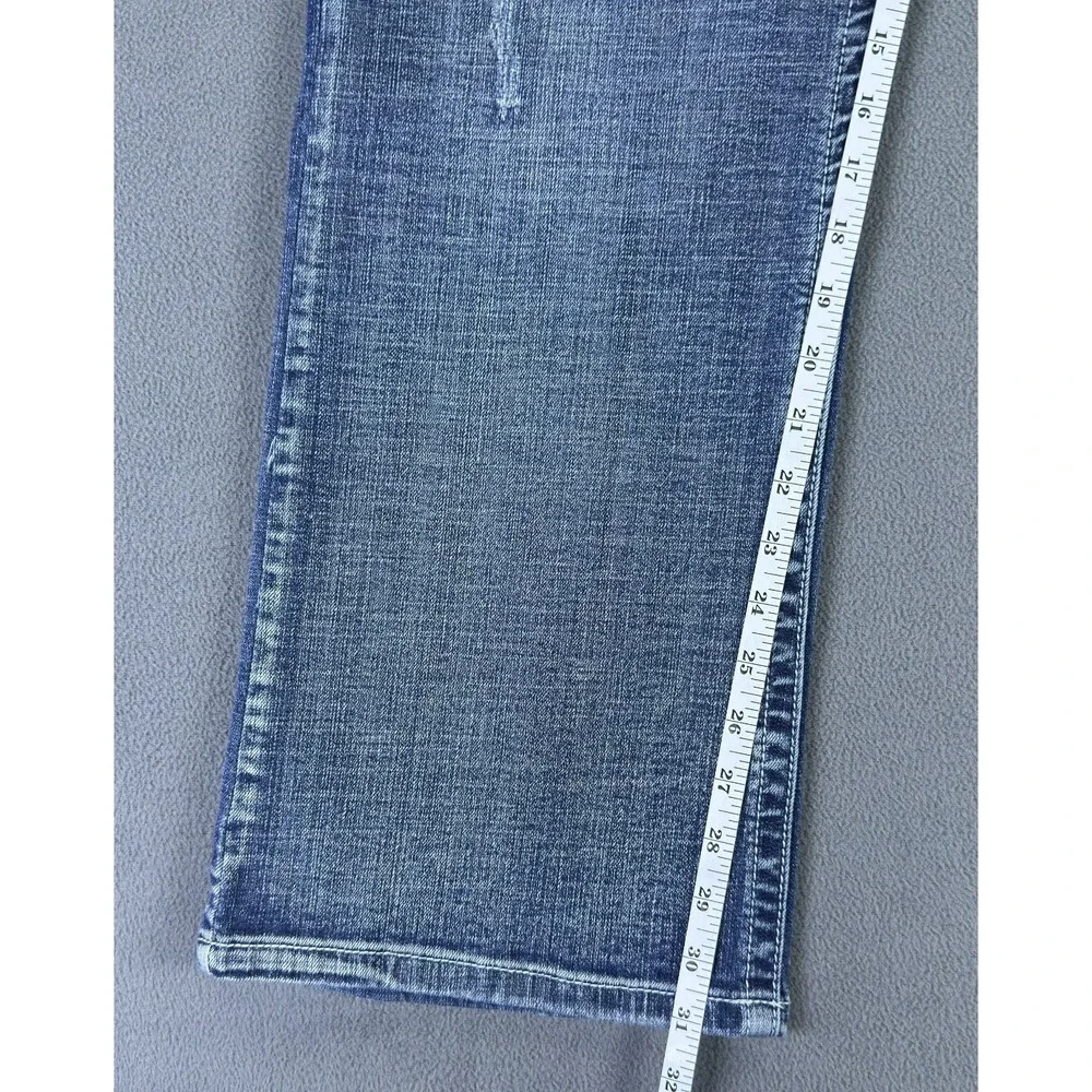 TK Axel Jeans Mens 38x32 Blue Vintage Bootcut Cowboy Flap Pocket Embroidered Y2K